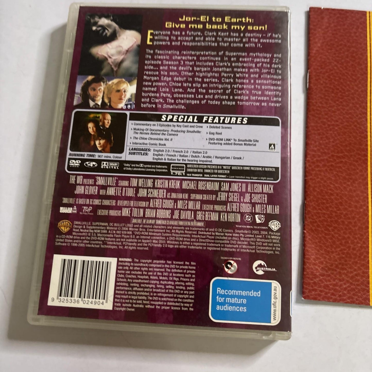 Smallville : Season 3 (DVD, 2003) Region 4
