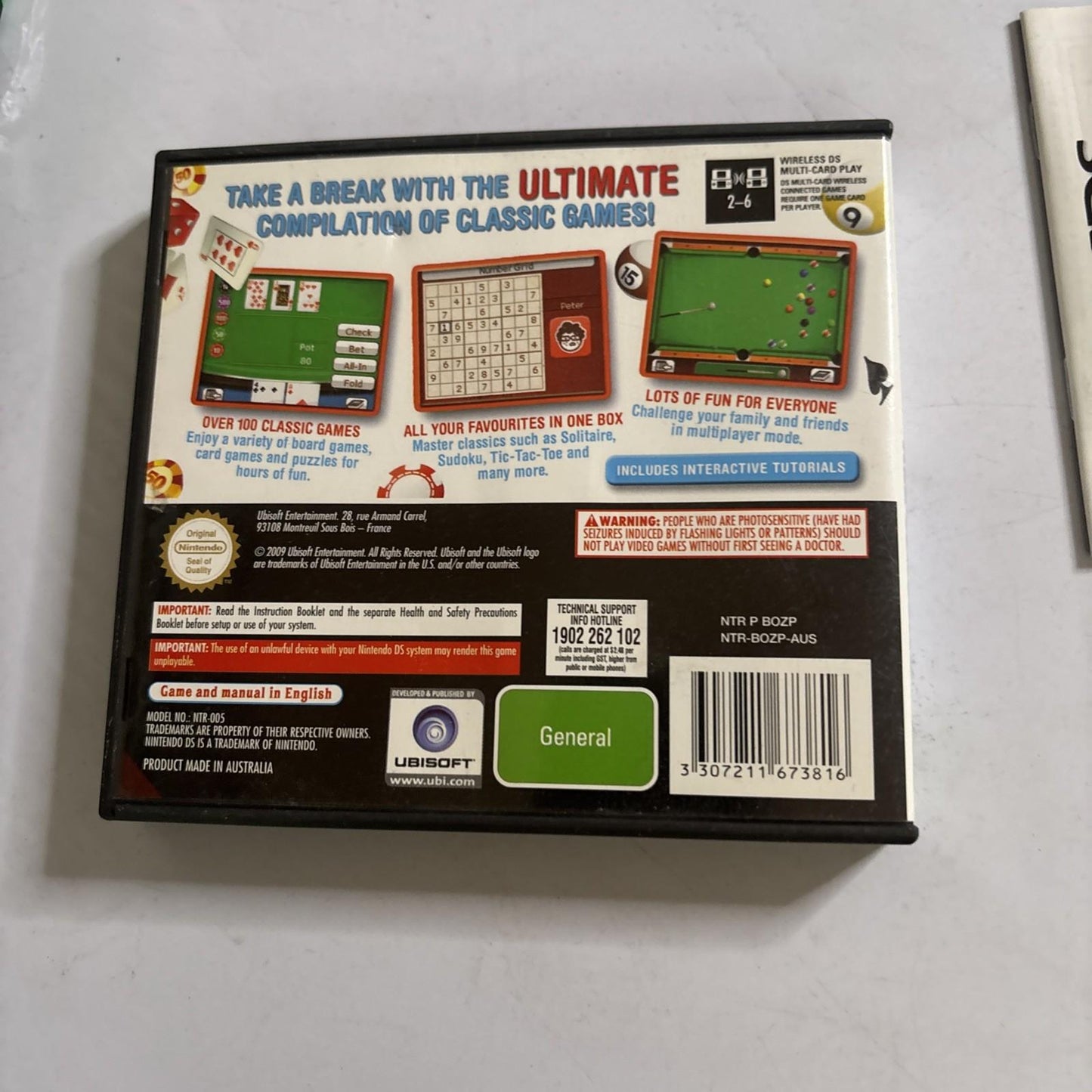 Master All Classics Nintendo DS Game Complete with Case & Manual