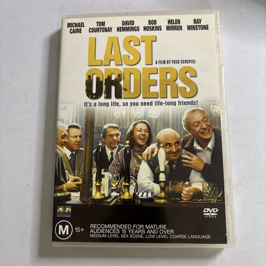 Last Orders (DVD, 2002) Michael Caine , Helen Mirren Region 4