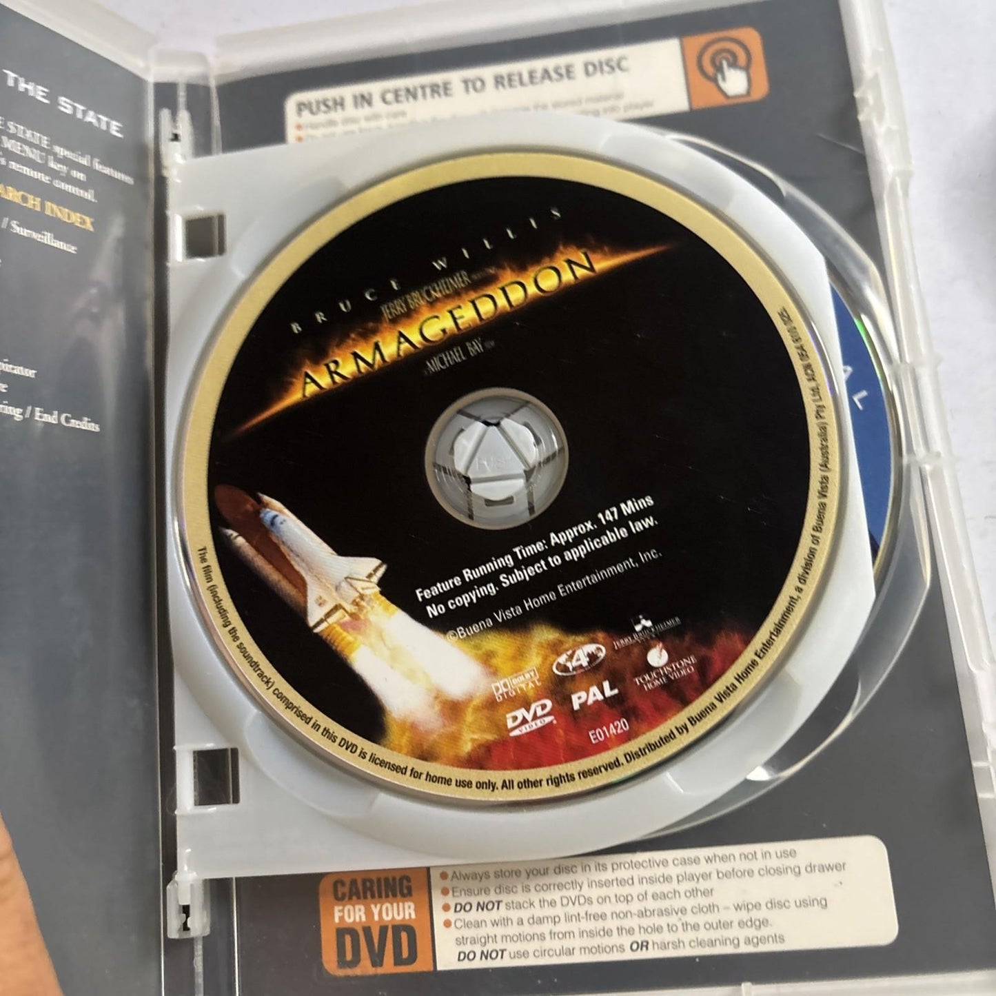 Armageddon / Enemy of the State (DVD, 1998) Bruce Willis, Will Smith Region 4