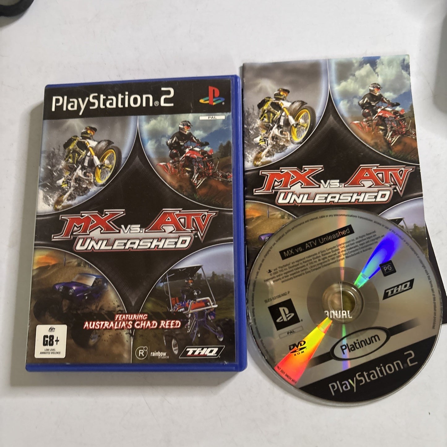 MX vs. ATV Unleashed (PlayStation 2 PS2 Game, PAL) Manual