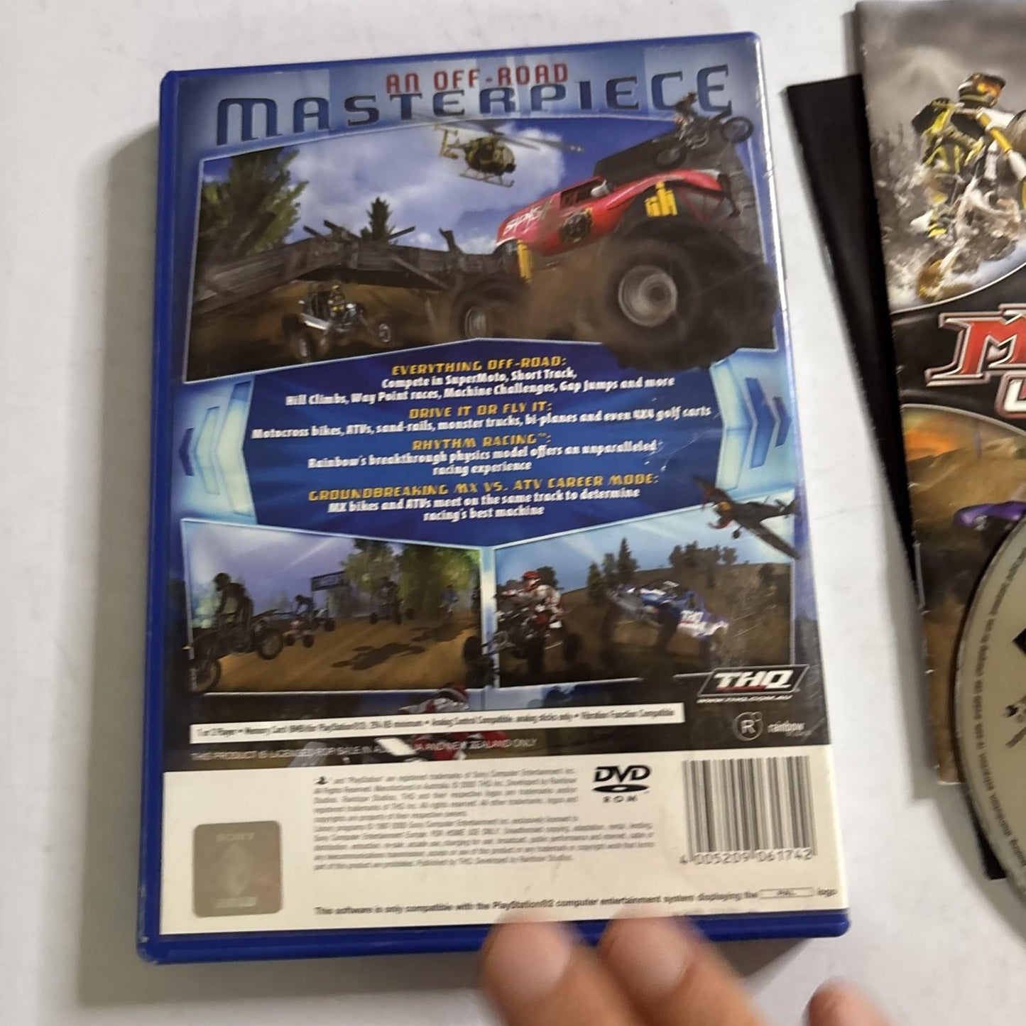 MX vs. ATV Unleashed (PlayStation 2 PS2 Game, PAL) Manual