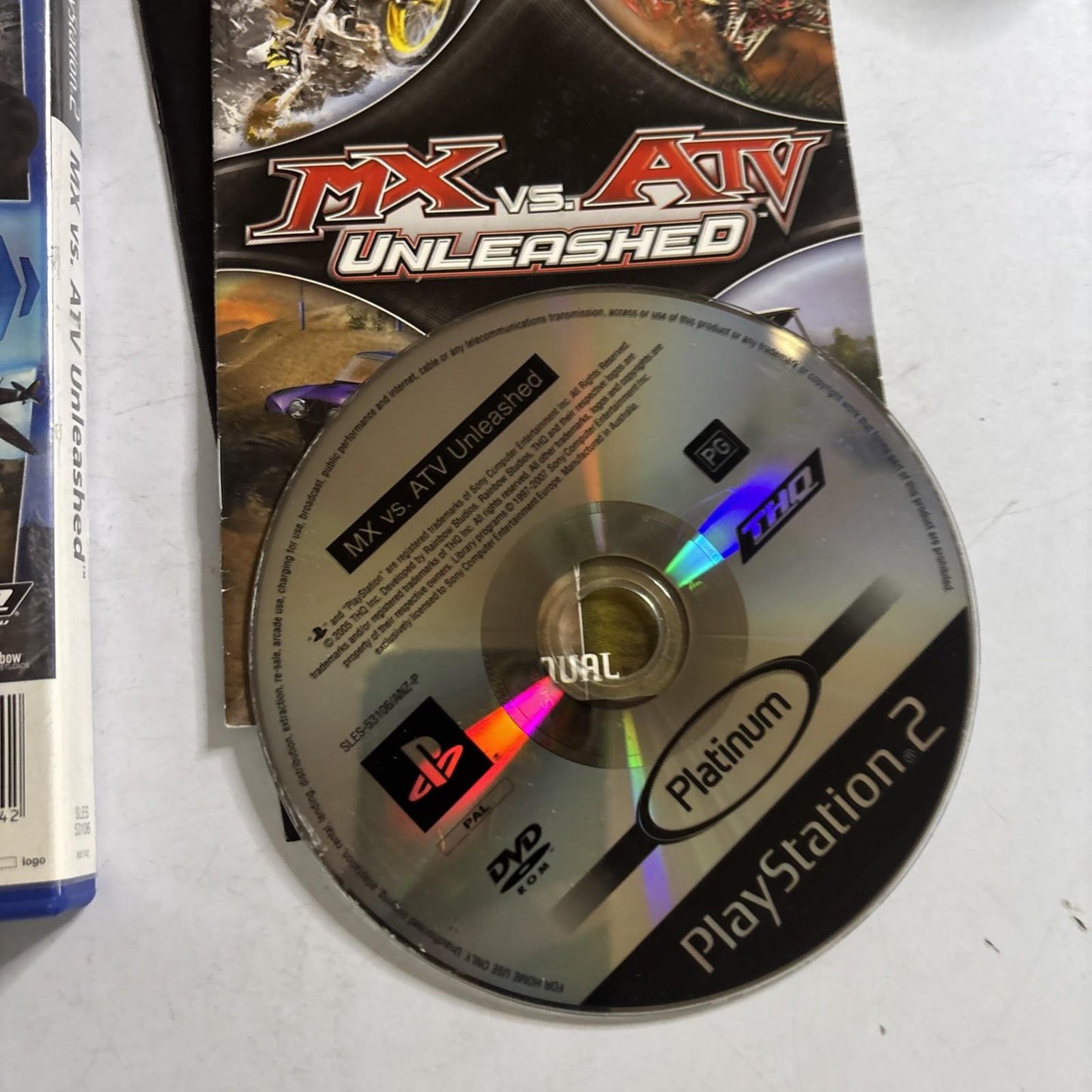 MX vs. ATV Unleashed (PlayStation 2 PS2 Game, PAL) Manual