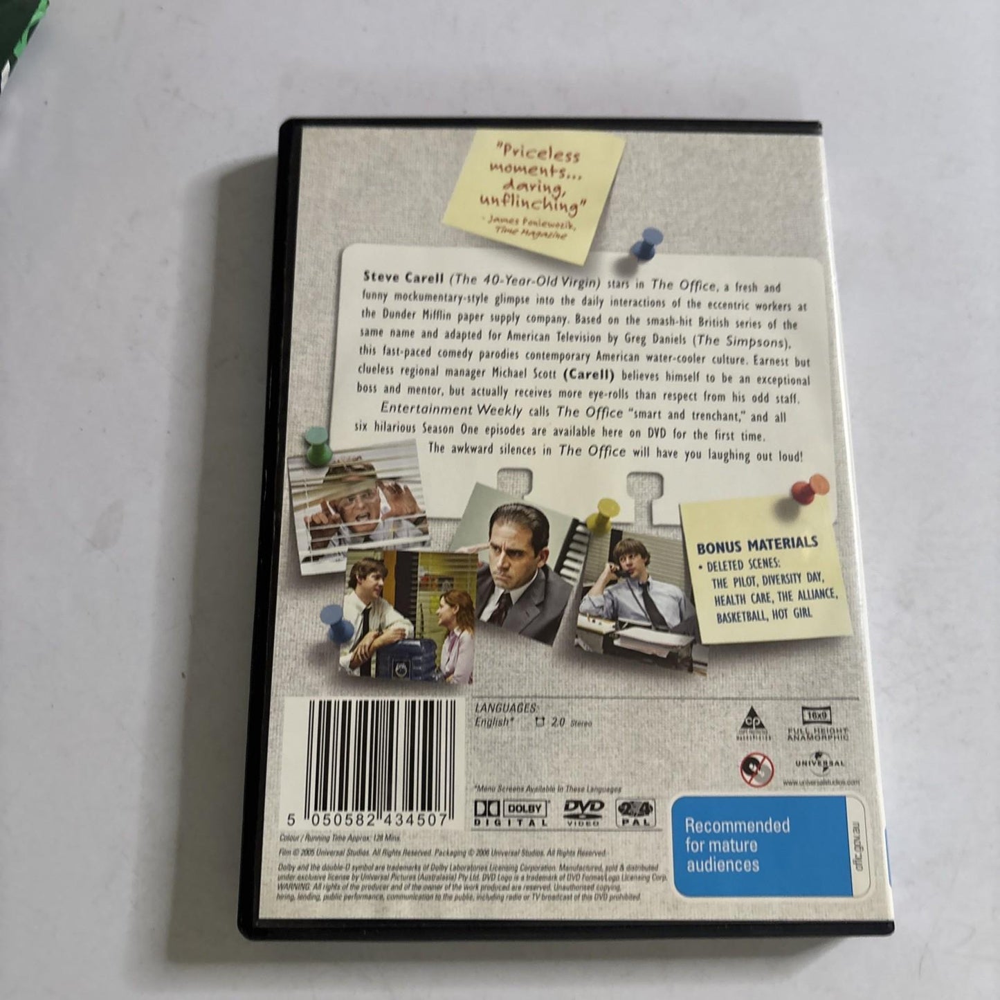The Office : Season 1 (DVD, 2005) Steven Carrell Region 4,2