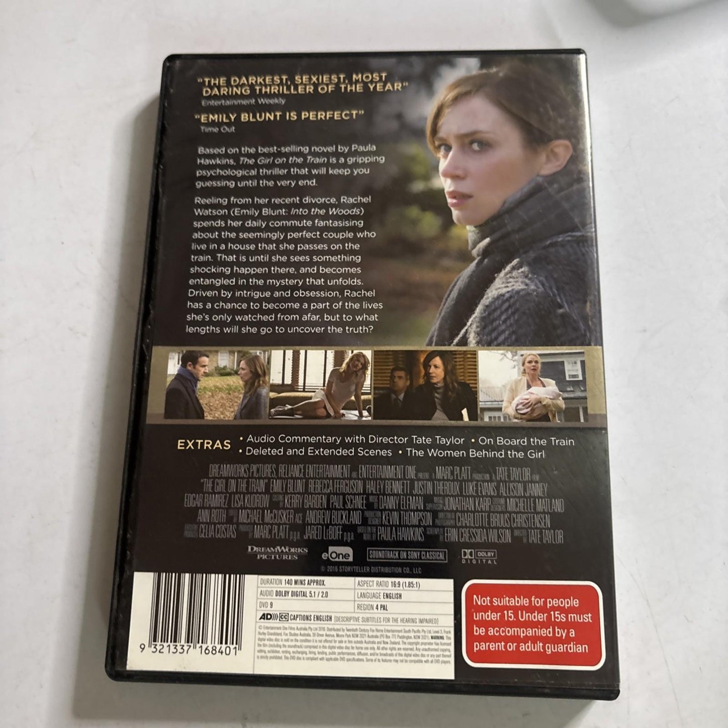The Girl on the Train (DVD, 2016) Emily Blunt Region 4 NEW