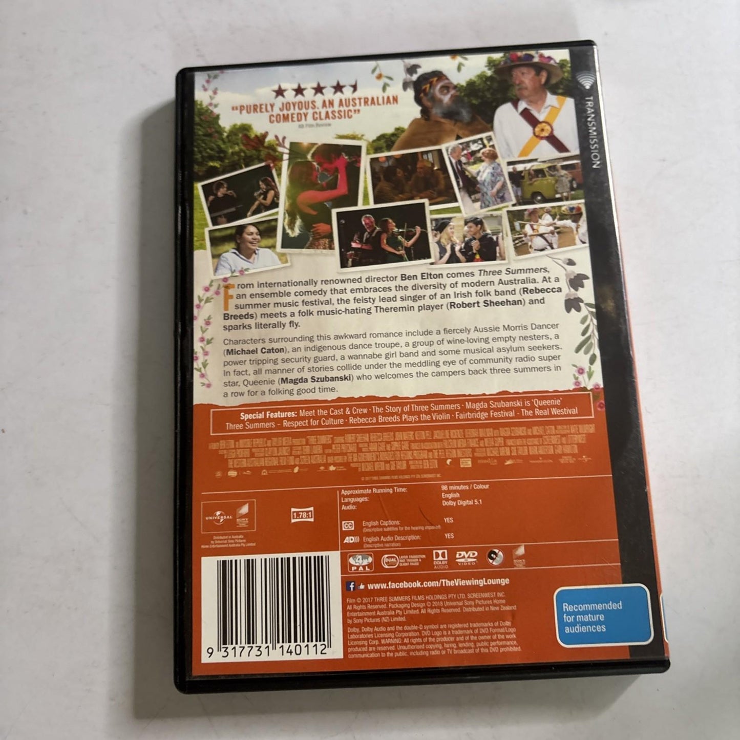Three Summers (DVD, 2017) Magda Szubanski Region 4