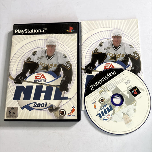 NHL 2001 - Sony Playstation 2 (PS2) PAL Manual
