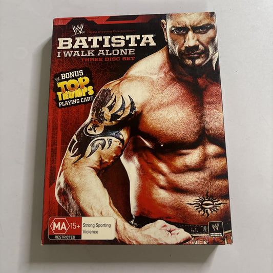 WWE: Batista - I Walk Alone (DVD, 2009) WWE Wrestling Region 4