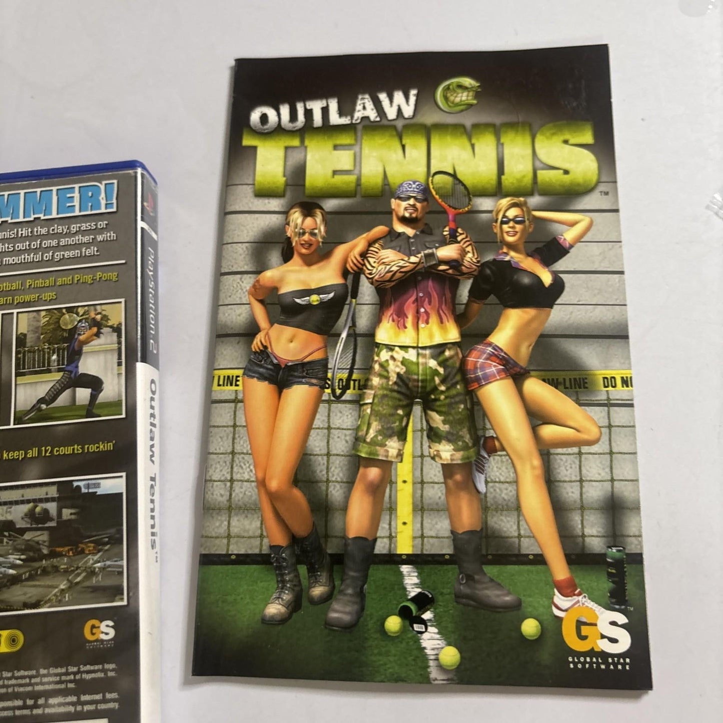 Outlaw Tennis - PlayStation 2 (PS2, 2005 PAL) Sports Complete With Manual