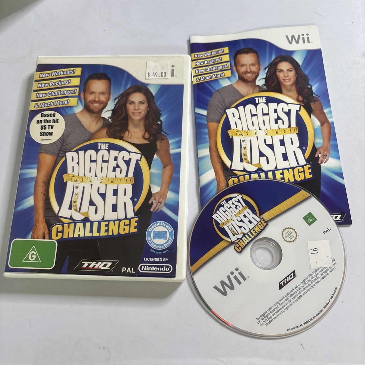 The Biggest Loser Challenge Nintendo Wii PAL Game Complete