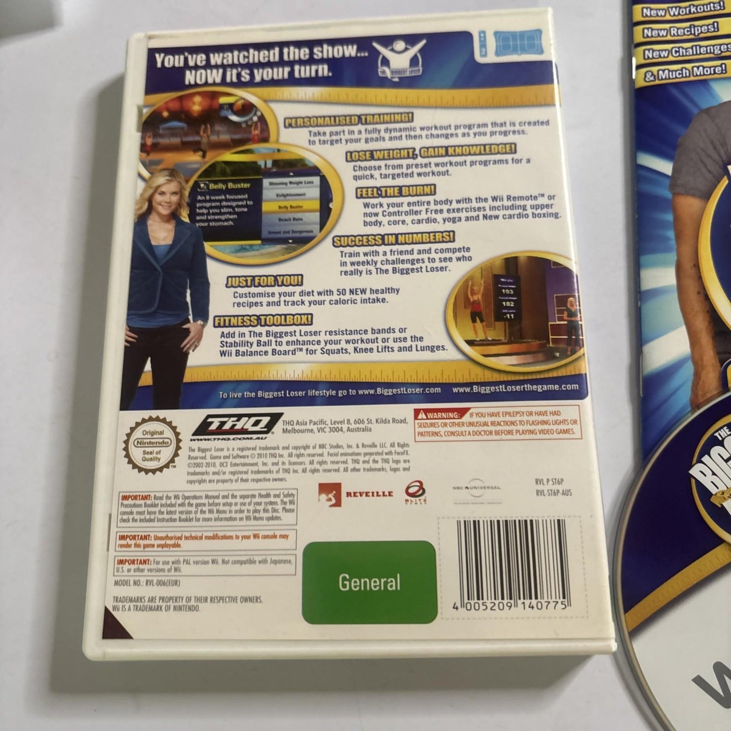 The Biggest Loser Challenge Nintendo Wii PAL Game Complete