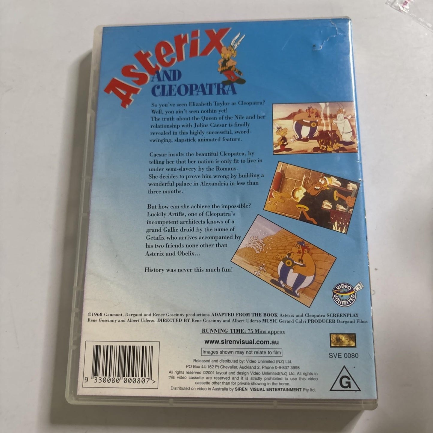 Asterix and Cleopatra (DVD, 1968) Region 4