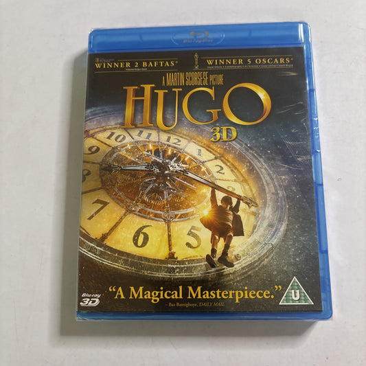 Hugo 3D (Blu-ray 3D, 2011) Martin Scorsese, Ben Kingsley Region B *New Sealed*