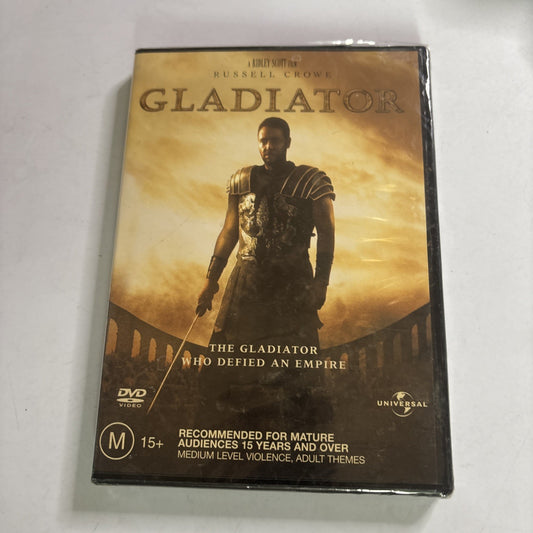 Gladiator (Single Disc Edition, DVD, 2000) Russell Crowe Region 4 *New Sealed*