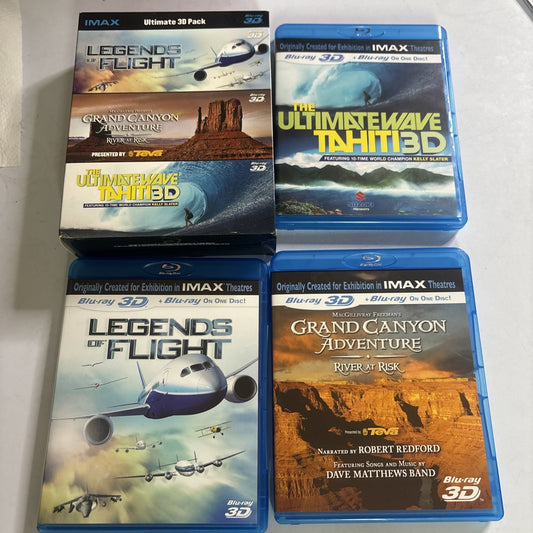 IMAX: Legends Of Flight / Ultimate Wave Tahiti / Grand Canyon Bluray 3D Region B