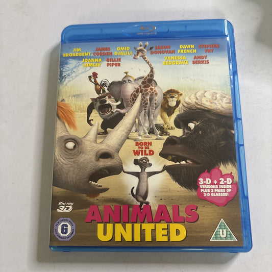 Animals United (Blu-Ray 3D, 2010) & 2D Version + 3D Glasses - Region B