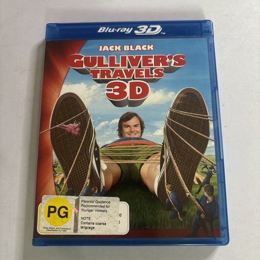 Gulliver's Travels (Blu-ray 3D, 2010) Jack Black Region B