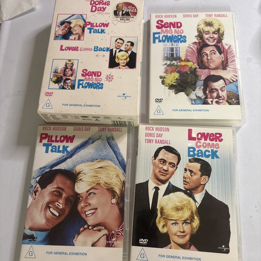 Doris Day: Pillow Talk / Lover Come Back /Send Me Flowers (DVD, 2000) Region 4,2