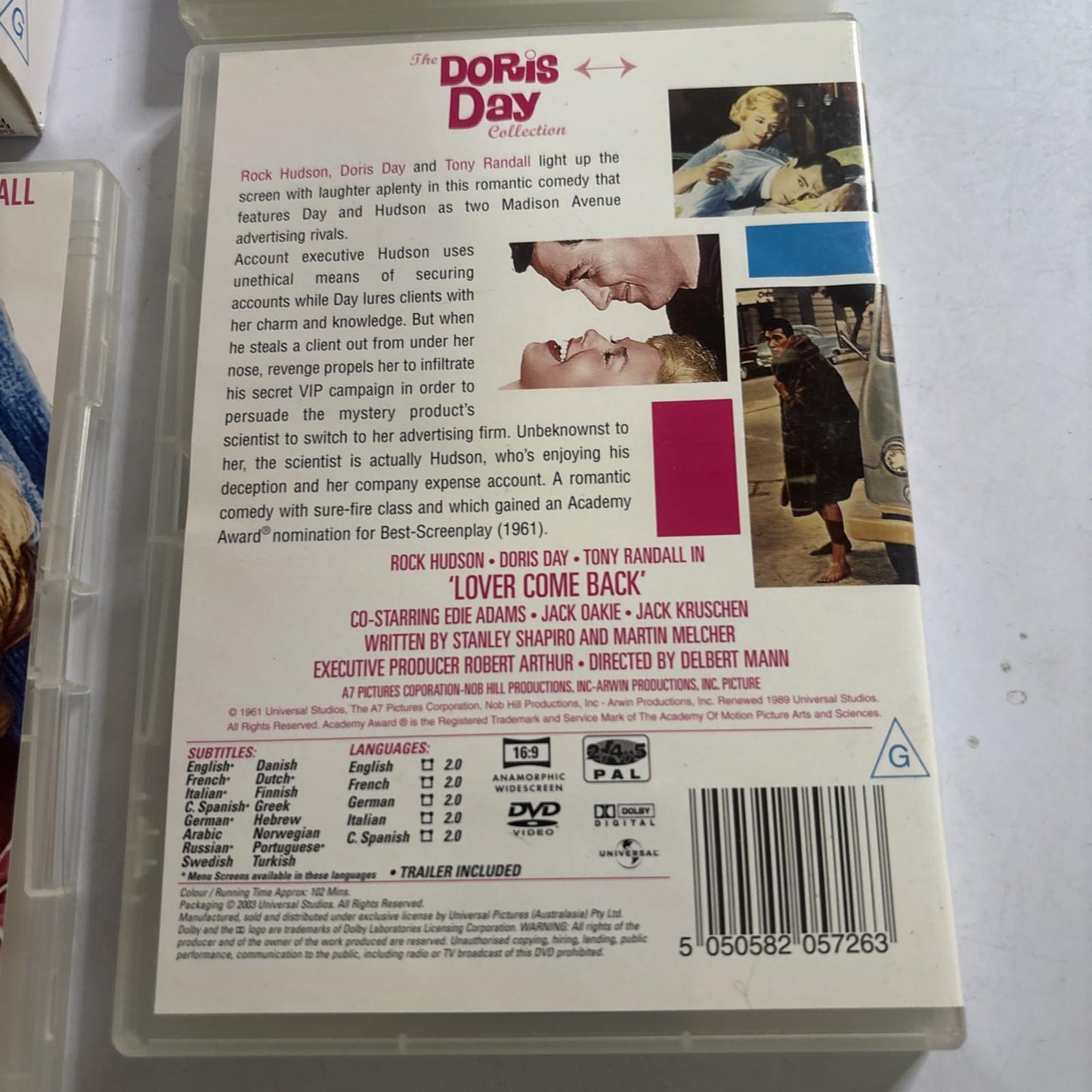 Doris Day: Pillow Talk / Lover Come Back /Send Me Flowers (DVD, 2000) Region 4,2