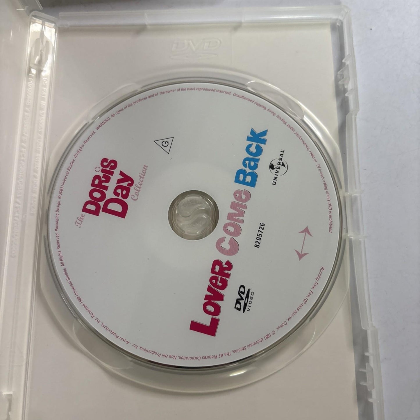 Doris Day: Pillow Talk / Lover Come Back /Send Me Flowers (DVD, 2000) Region 4,2