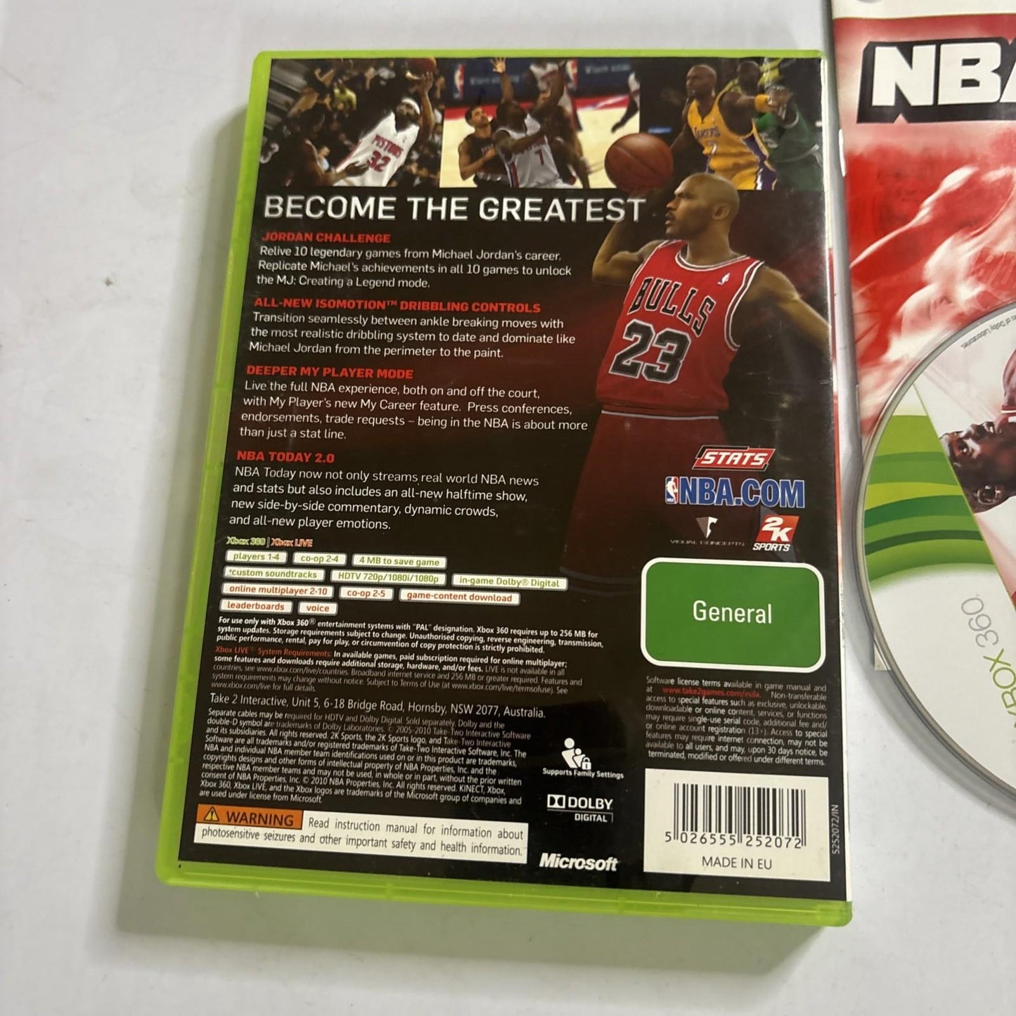 NBA 2K11 Microsoft Xbox 360 PAL with Manual  Michael Jordan