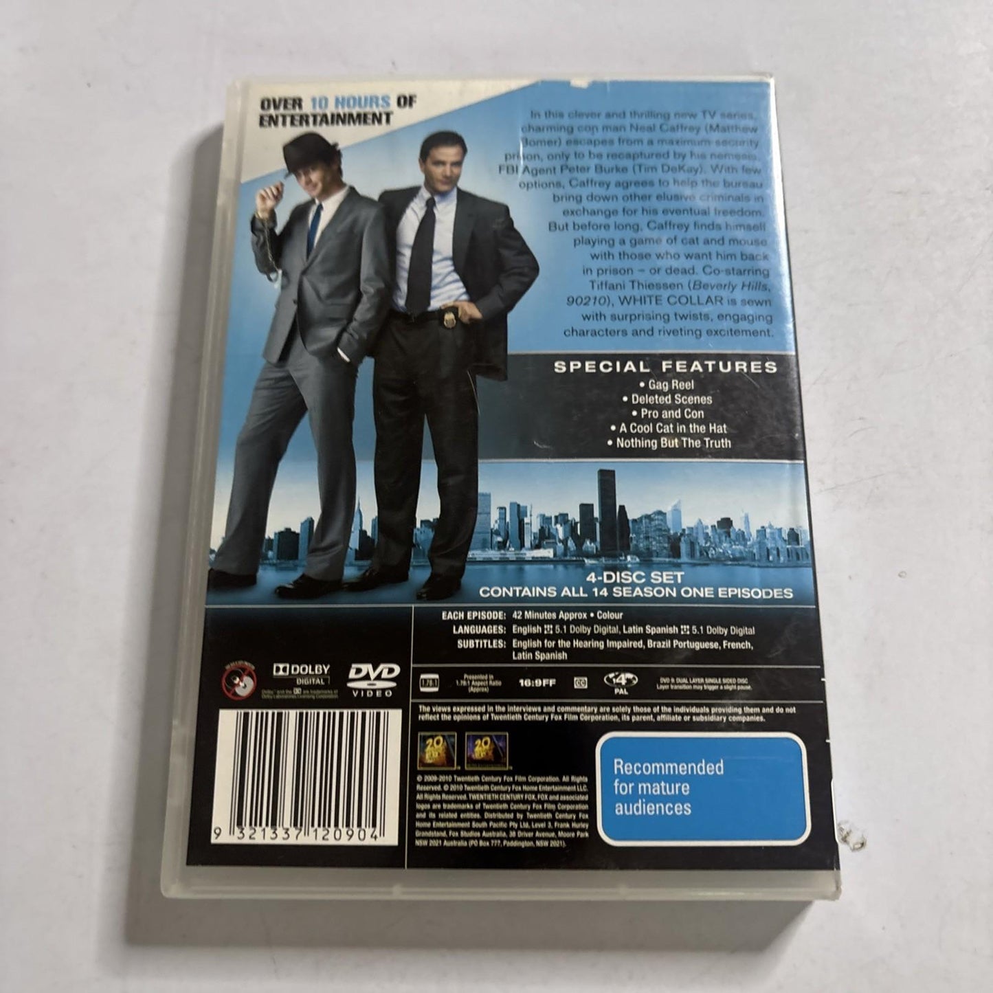 White Collar : Season 1 (DVD, 2009) Region 4