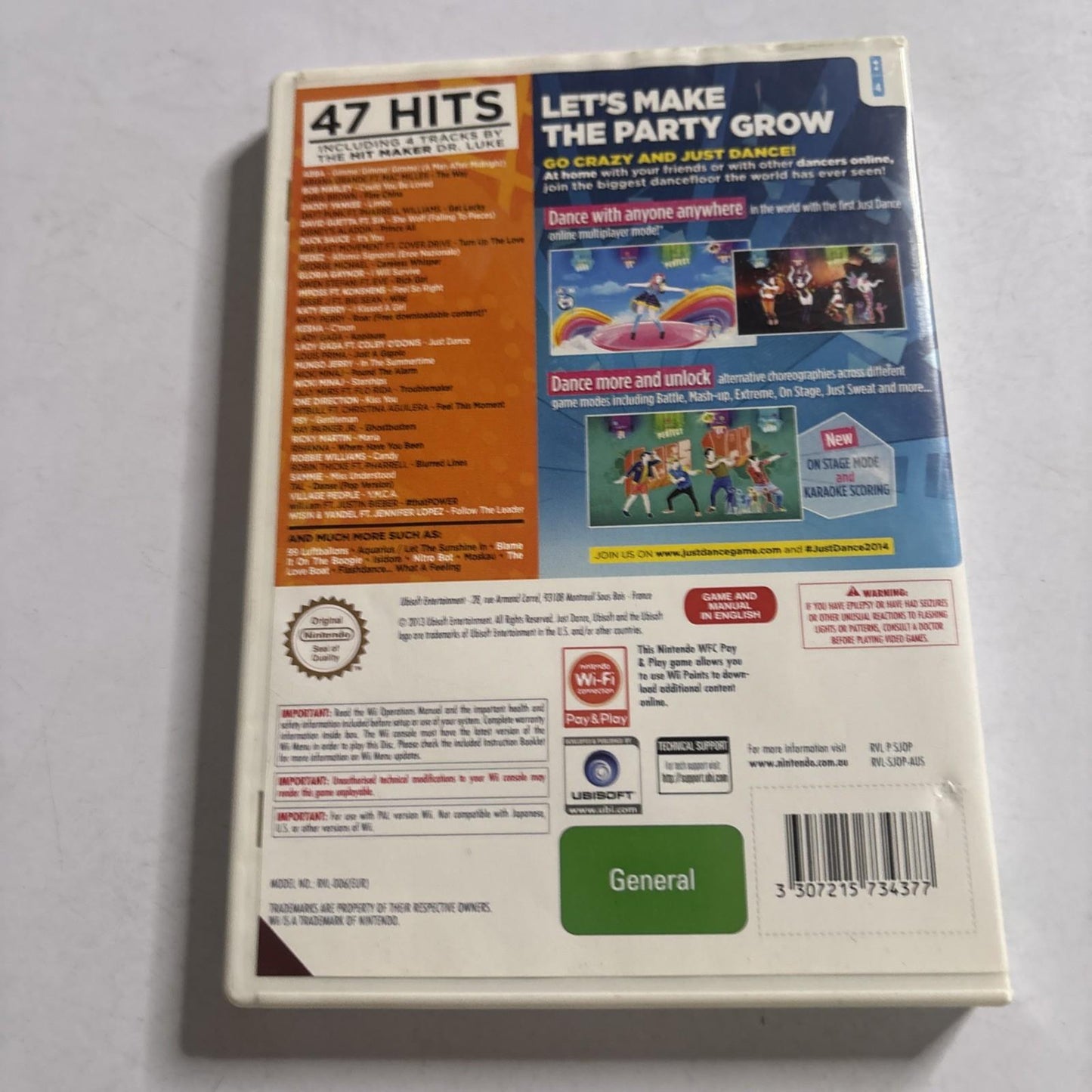 Just Dance 2014 - Nintendo Wii Game PAL