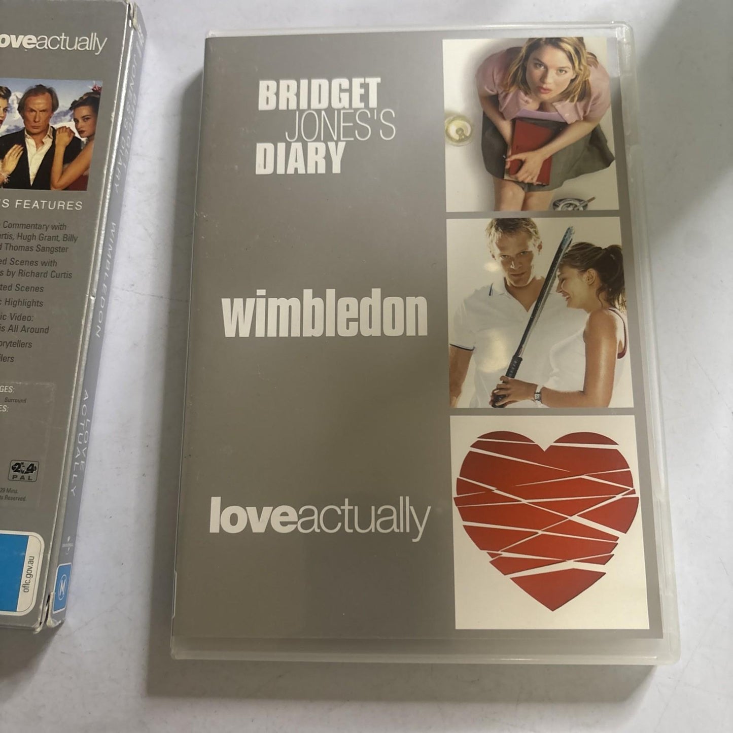 Love Actually / Wimbledon / Bridget Jones's Diary (DVD, 2003) Region 4,2