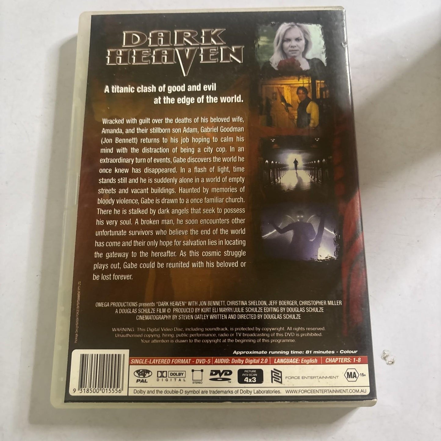 Dark Heaven (DVD, 2002) Jon Bennett Region 4