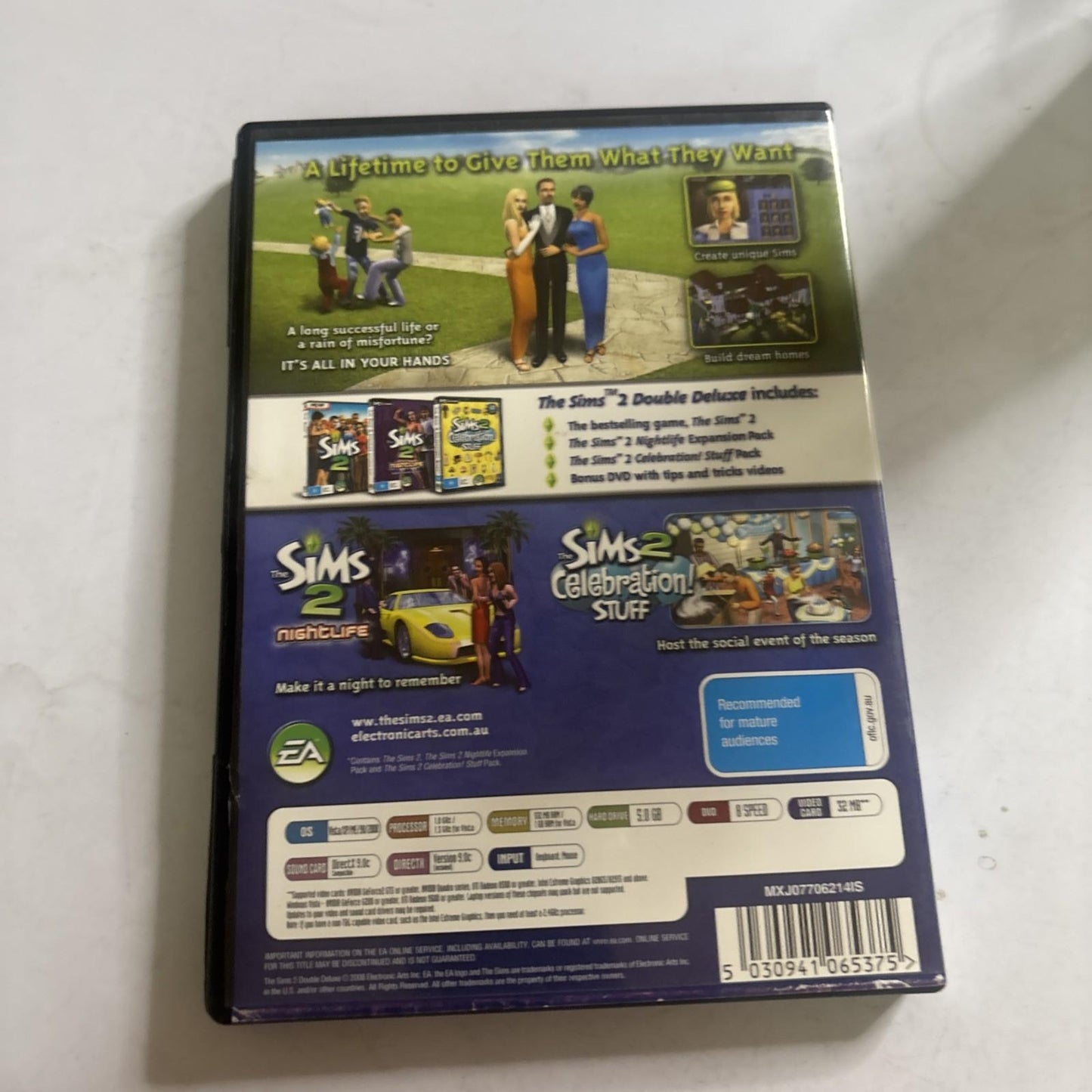 The Sims 2 Double Deluxe PC CD-ROM (incl Nightlife, Celebration packs (Sims2)