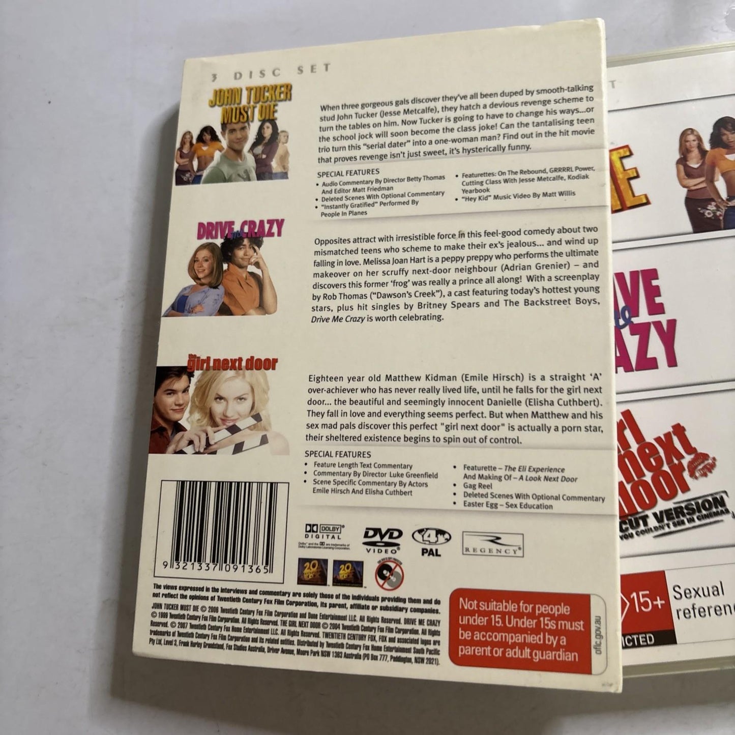 John Tucker Must Die / Drive Me Crazy / The Girl Next Door DVD Region 4