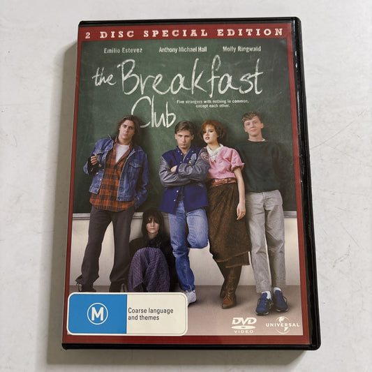 The Breakfast Club - Special Edition (DVD, 1985) John Hughes Region 4,2
