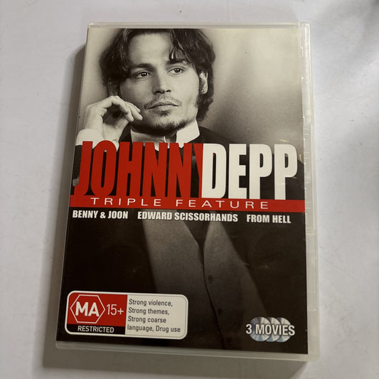 Benny & Joon / Edward Scissorhands / from Hell (DVD, 2010) Johnny Depp Region 4