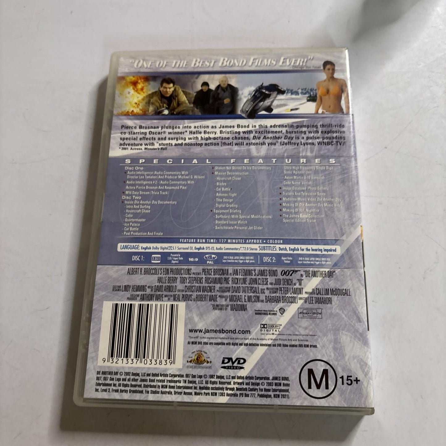 Die Another Day (DVD, 2002) Pierce Brosnan Region 4