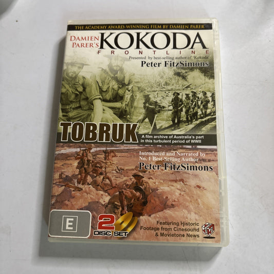 Damien Parker's Kokoda Frontline / Tobruk (DVD, 2 Disc Set) Region 4