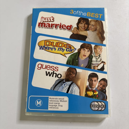 Just Married / Dude Where's My Car? / Guess Who DVD  Region 4 NEW
