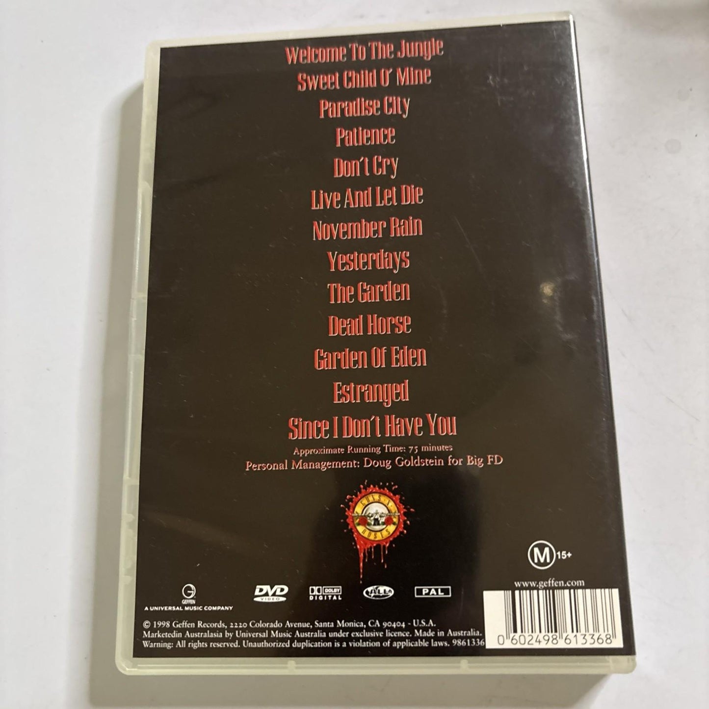 Guns N' Roses - Welcome to the Videos (DVD, 2003) All Regions