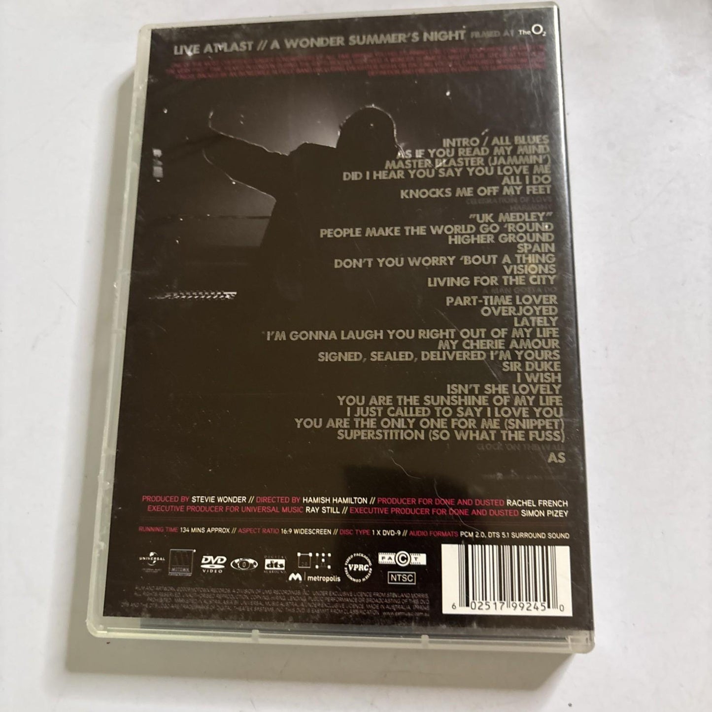 Stevie Wonder Live At Last - A Wonder Summer's Night DVD All Regions