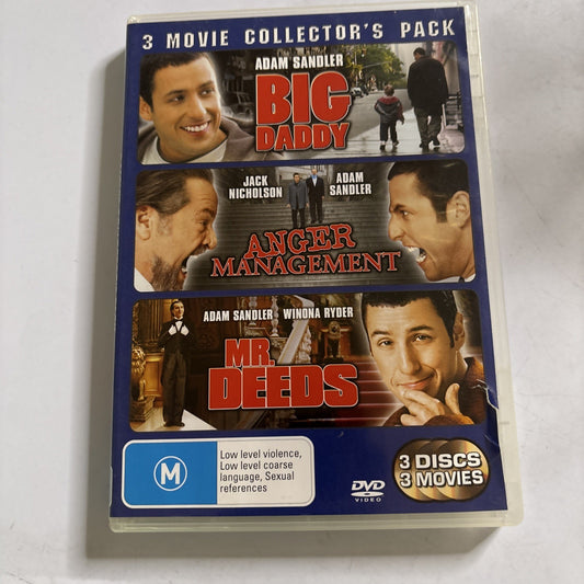 Big Daddy / Anger Management / Mr. Deeds (DVD, 2006) Adam Sandler Region 4