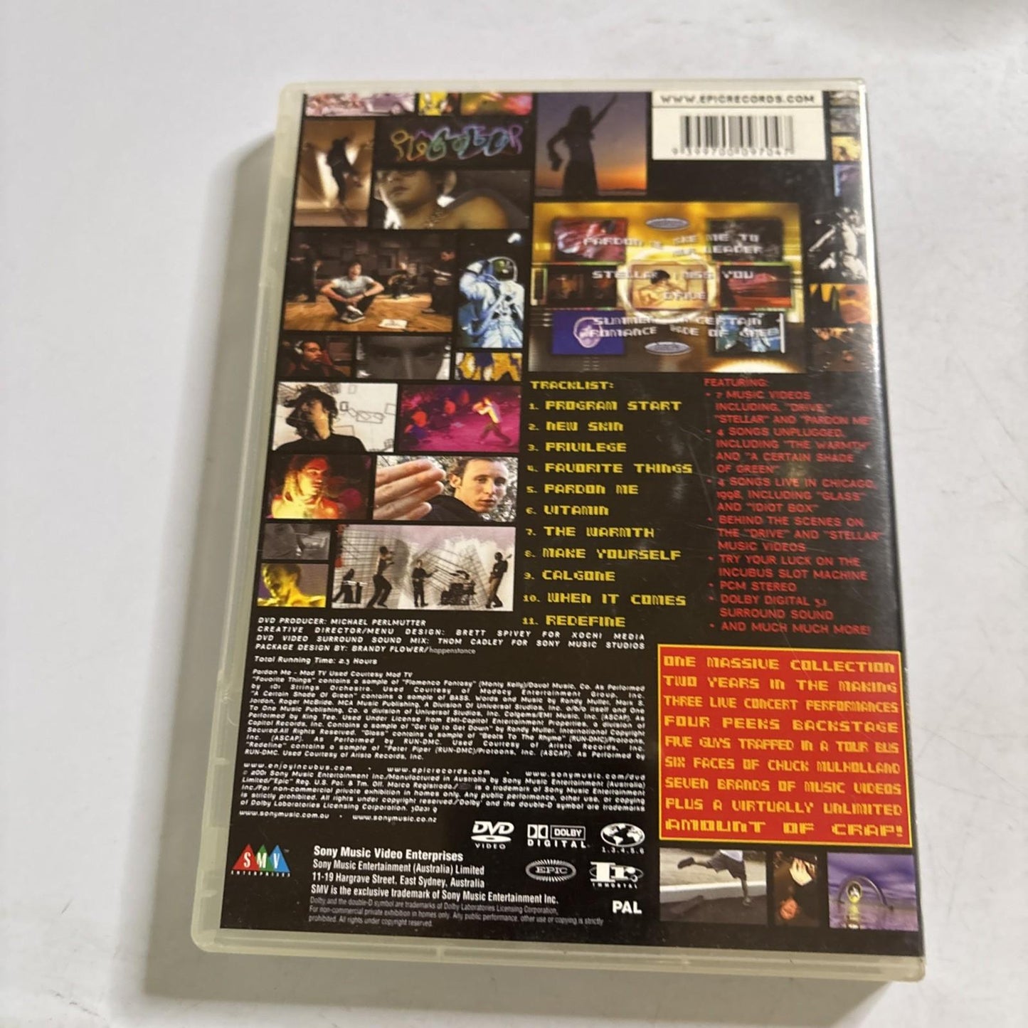 Incubus : Vol 2 (DVD) Region 4,1