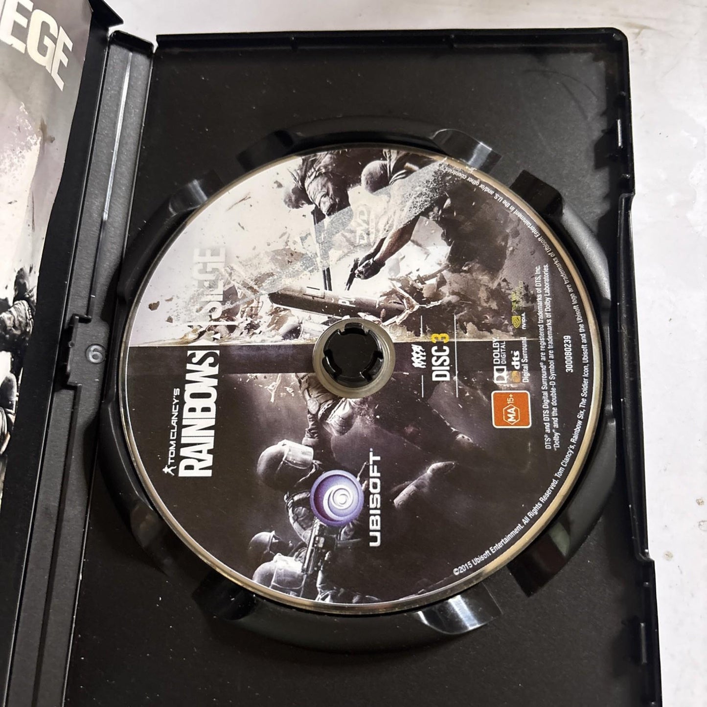 Tom Clancy's Rainbow Six Siege PC Game DVD-ROM Shooter Action Complete Manual