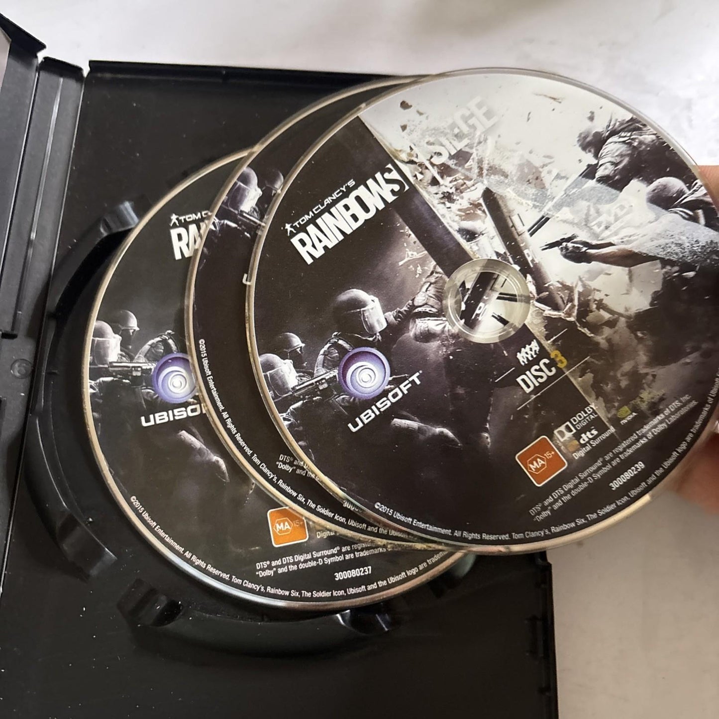 Tom Clancy's Rainbow Six Siege PC Game DVD-ROM Shooter Action Complete Manual