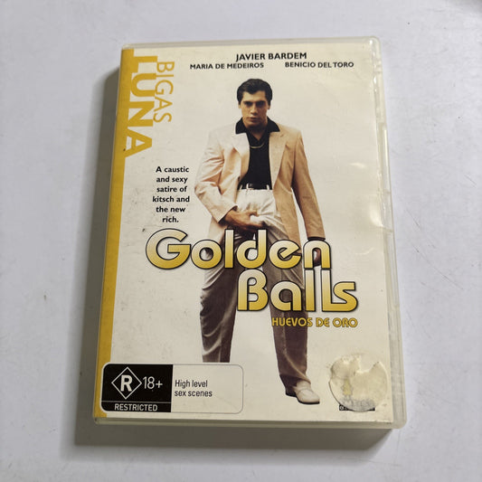 Golden Balls (DVD, 1993) Javier Bardem, Benicio Del Toro Region 4
