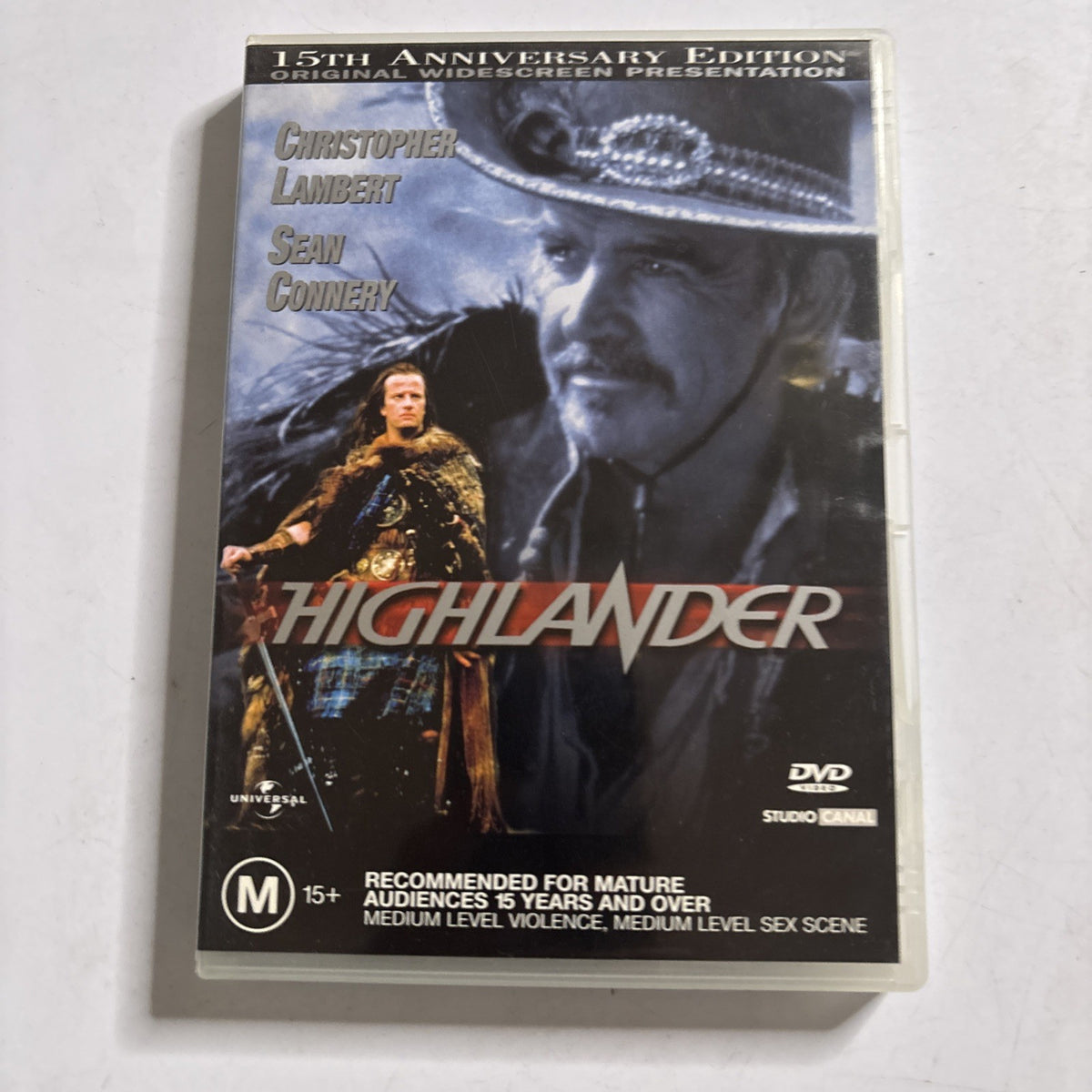 Highlander (15th Anniversary Edition, DVD 1985) Sean Connery Region 4 ...