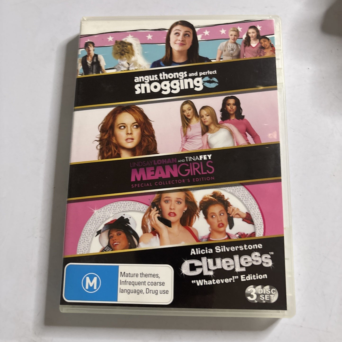 Angus, Thongs and Perfect Snogging / Mean Girls / Clueless (DVD, 2008) Region 4