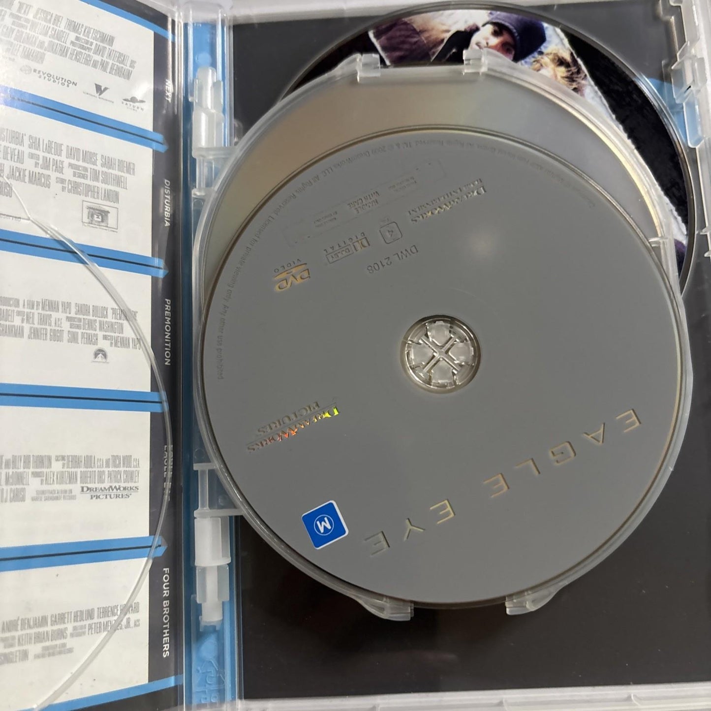 Next / Disturbia / Premonition / Eagle Eye / Four Brothers (DVD) Region 4
