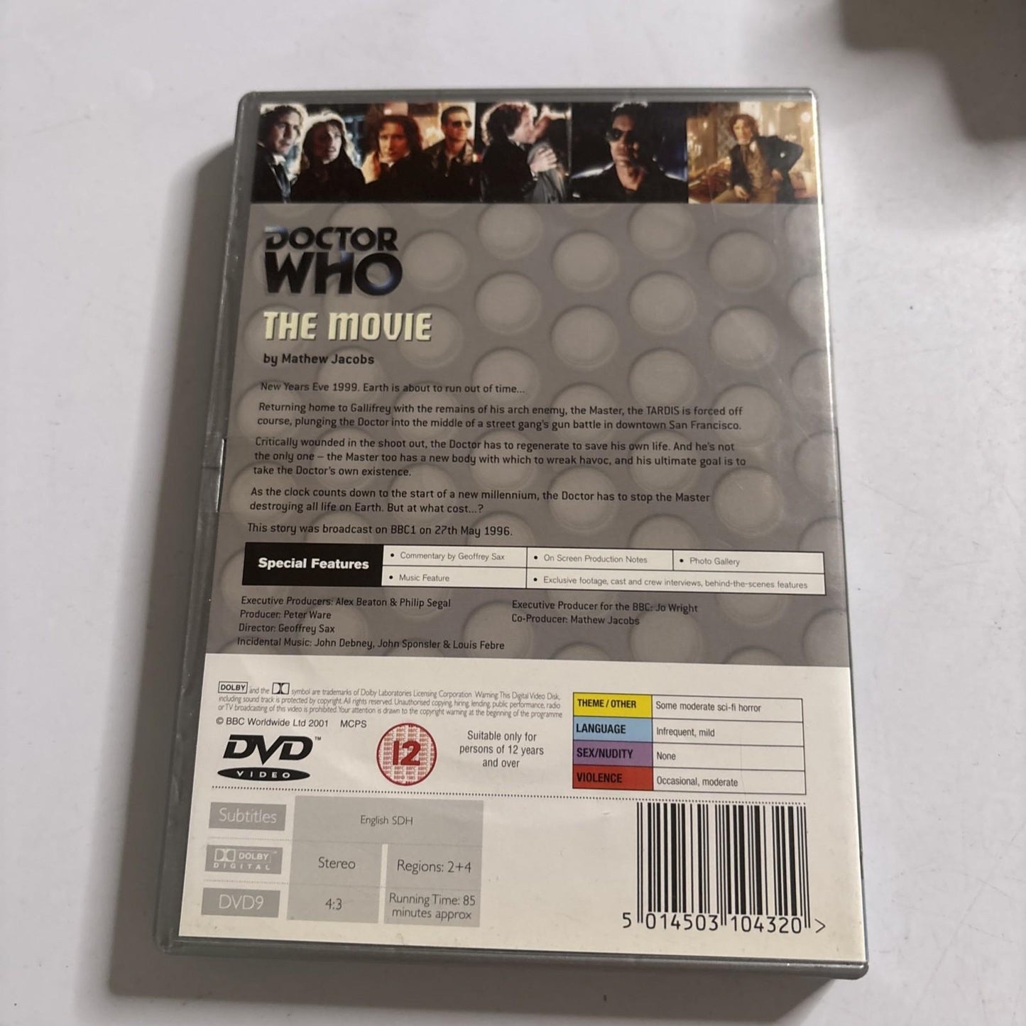 Doctor Who - The Movie (DVD 1996) Paul McGann Region 4,2