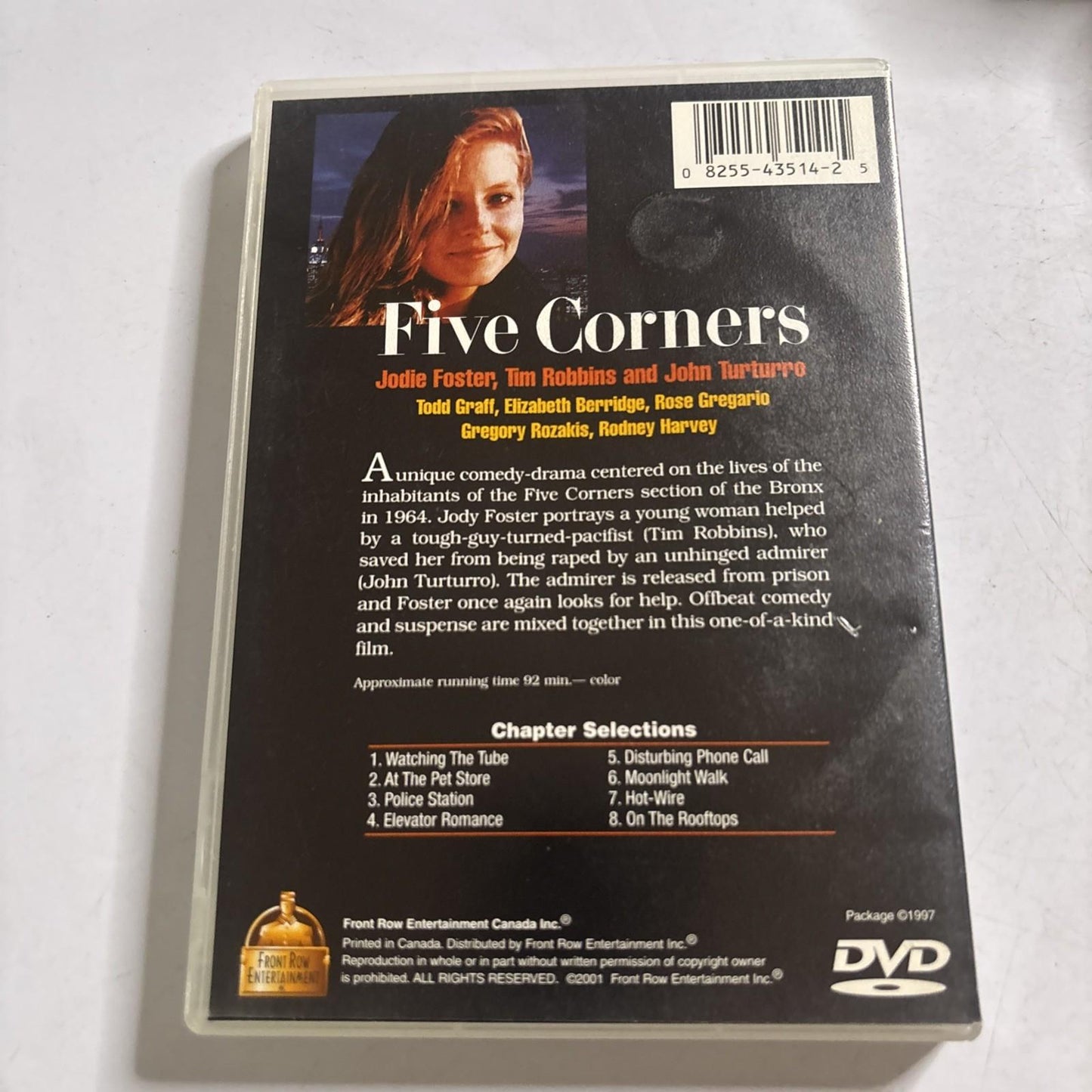 Five Corners (DVD, 2001) Jodie Foster, Tim Robbins All Regions