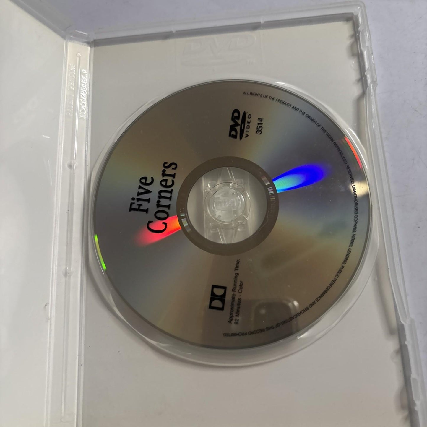 Five Corners (DVD, 2001) Jodie Foster, Tim Robbins All Regions