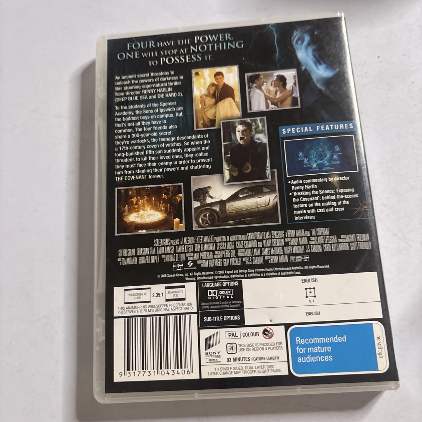 The Covenant (DVD, 2006) Region 4